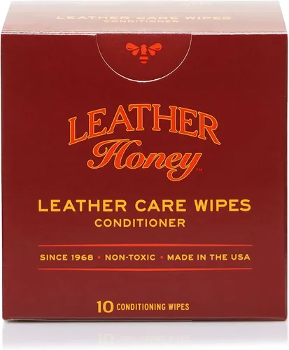 Vista 9 de Leather Honey Toallitas limpiadoras: cuero limpio sobre la marcha. 10 toallitas de limpieza para cuero, imitación y vinilo: cualquier