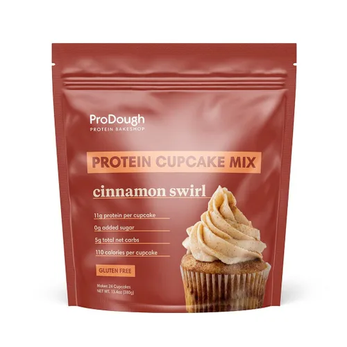 Vista 10 de ProDough High Protein - Mezcla para magdalenas sin gluten, baja en carbohidratos, 13g de proteína por magdalena, sin azúcares añadidos, apta