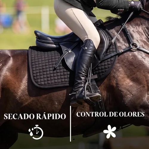 Vista 4 de Equestrian Stockholm Close Contact Horse Saddle Pad for Jumping Negro