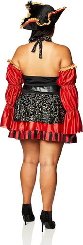 Vista 3 de California Costumes - Disfraz atractivo de pirata española para mujer