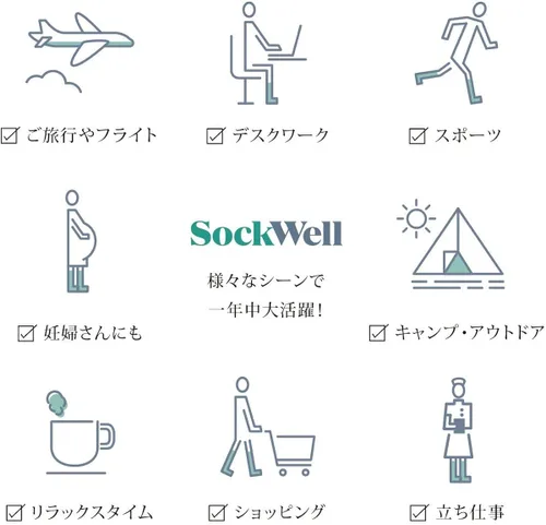 Vista 5 de Sockwell Sportster - Calcetines de compresión graduados moderados para hombre
