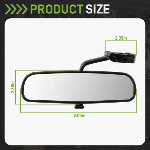 Vista 3 de 76430-S01-A01ZA Espejo retrovisor interior compatible con Honda Civic 1.6L 1996 1997 1998 1999 2000 76430S01A01ZA