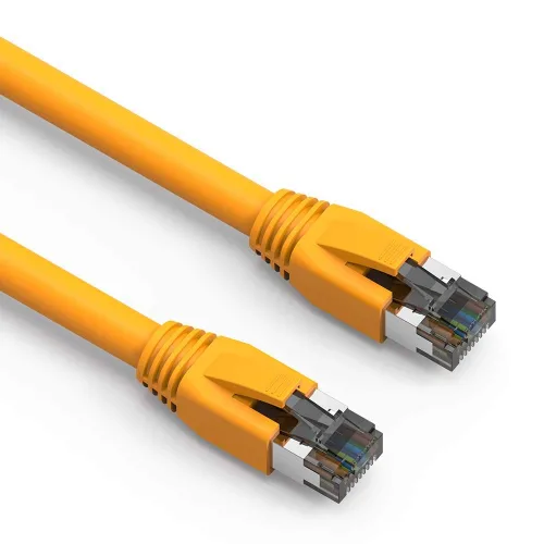 Vista 9 de Cable de red LAN de Internet RJ45 Cat8 RJ45 de 0.5 pies, interior/exterior, 24 AWG – Último 40Gbps 2000Mhz, resistente a la intemperie S/FTP