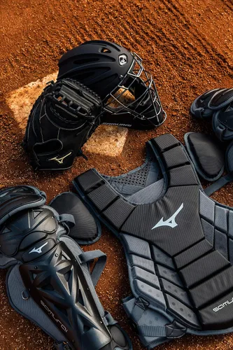 Vista 4 de Mizuno Espinilleras de béisbol samurái juvenil