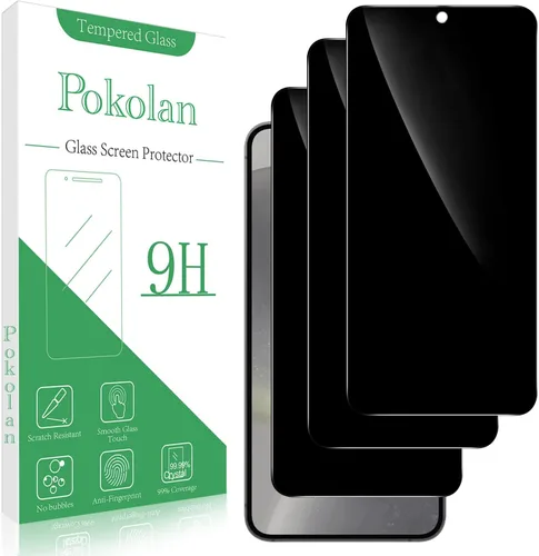 Vista 18 de Pokolan Protector de pantalla para Samsung Galaxy S23 5G Película de vidrio Transparente