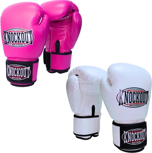 Vista 7 de Juego de 2 pares de guantes de boxeo para adultos con sensación premium para entrenamiento de gimnasio en casa y competición, lo mejor