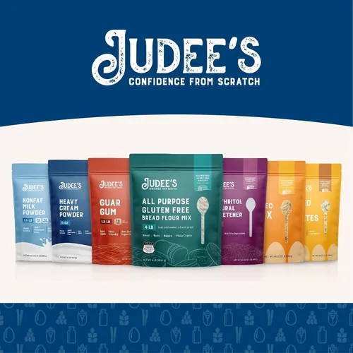 Vista 5 de Judee's Gluten Free Leche seca en polvo sin grasa, leche en polvo versátil para hornear y cocinar, alta en proteínas, rica en calcio, sin gluten