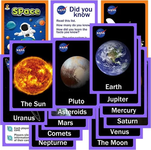 Vista 7 de Juguetes de planetas del sistema solar para niños, juguetes sensoriales educativos STEM para niños autistas, no tóxicos, bola de limo de astronauta