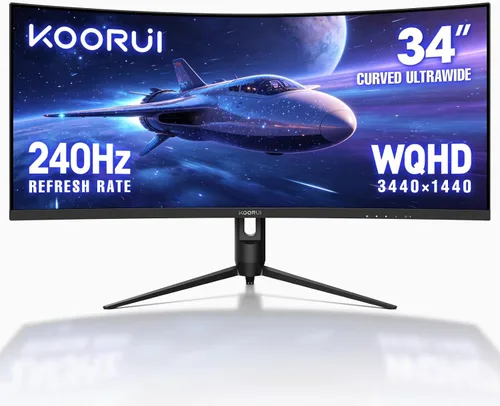 Vista 14 de KOORUI Monitor portátil de 15.6 pulgadas FHD 1080P IPS, segunda pantalla para viajes y oficina, monitor de juegos USB-C HDMI con soporte y altavoces