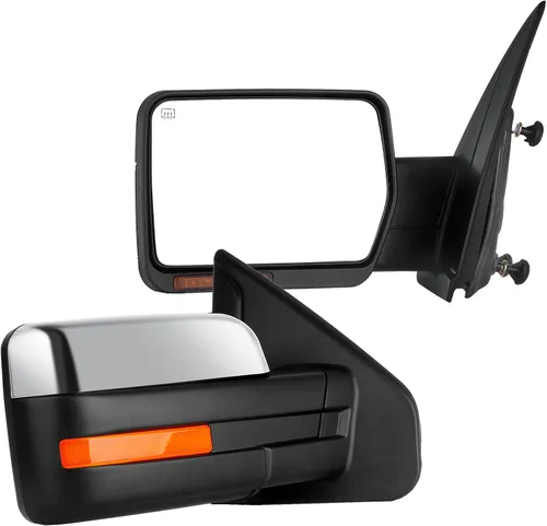 Vista 19 de Espejos de remolque Compatibles con Ford F150 1997-2003, cabina estándar y extendida (no para modelos de 4 puertas), espejos de remolque izquierdo