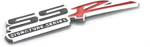 Vista 3 de Aimoll 1 emblema SS R SSR de repuesto para Chevy Camaro Silverado Corvette Traverse (negro cromado)