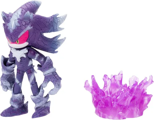 Vista 4 de Sonic the Hedgehog Figura de acción de Mephiles the Dark de 4 pulgadas con accesorio de base de niebla morada. A partir de 3 años