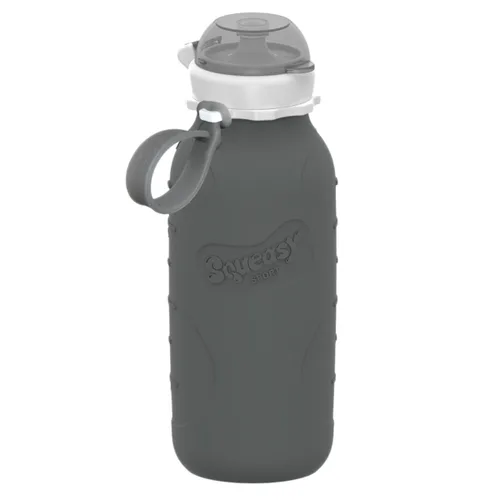 Vista 11 de Aqua 3.5 oz Squeasy Snacker - Bolsa de comida reutilizable de silicona a prueba de derrames - para alimentos blandos y líquidos - Agua, salsa