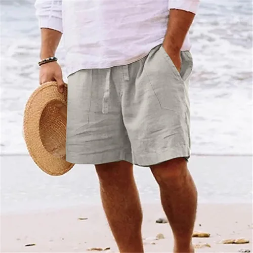 Vista 5 de EELHOE Workout Shorts for Men Regular Fit Graphic Casual Outdoor Soft Pant Lightweight Tropical Wide Leg Shorts