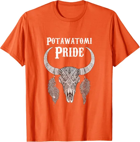 Vista 70 de Potawatomi Pride Tribe Native American Indian Buffalo Camiseta