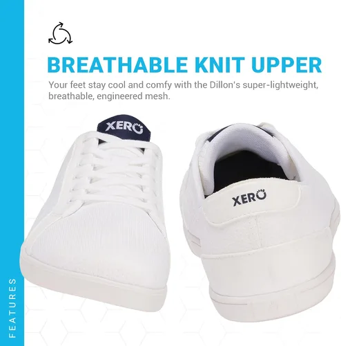 Vista 6 de Xero Shoes Zapatos casuales para caminar descalzos para hombre Dillon Zapatos clásicos para caminar para hombre Cero caída, puntera ancha