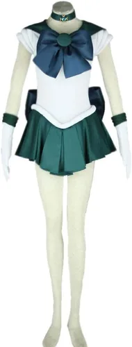 Vista 2 de Disfraz de cosplay de Neptuno KaiOu Michiru para mujer, juego de 6 piezas