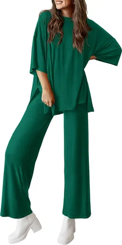 Vista 27 de PRETTYGARDEN Conjunto de dos piezas para mujer Negro