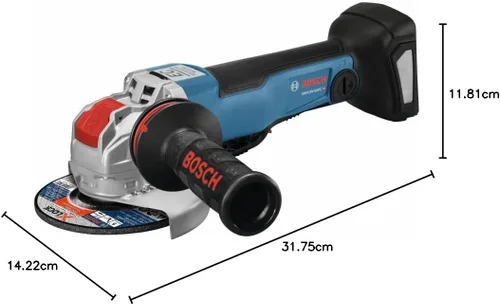 Vista 20 de Bosch GWX18V-50PCN 18V X-LOCK EC sin escobillas conectado 4-1/2 pulgadas - 5 pulgadas Amoladora angular sin interruptor de paleta de bloqueo