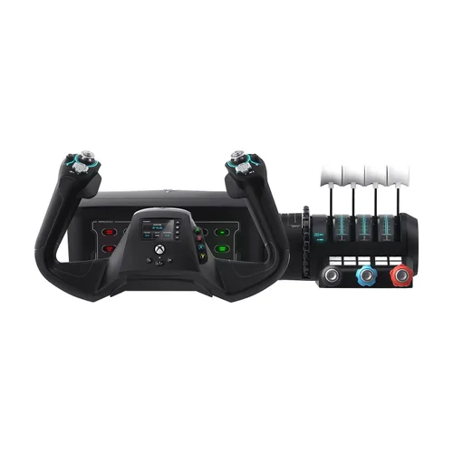 Vista 3 de Turtle Beach VelocityOne Flight Universal Control System - Xbox Series X Xbox Series S Xbox One Windows 10 11 PCs with Yoke Handle Throttle