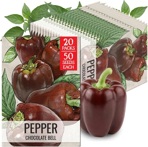 Vista 55 de Seed Needs - Semillas de pimiento arcoíris para plantar verduras, 1 paquete