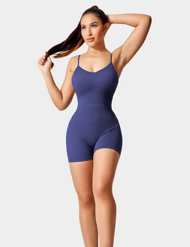 Vista 4 de YEOREO Jeni - Body corto para mujer, con forma de glúteos, sexy, sin espalda, para entrenamiento