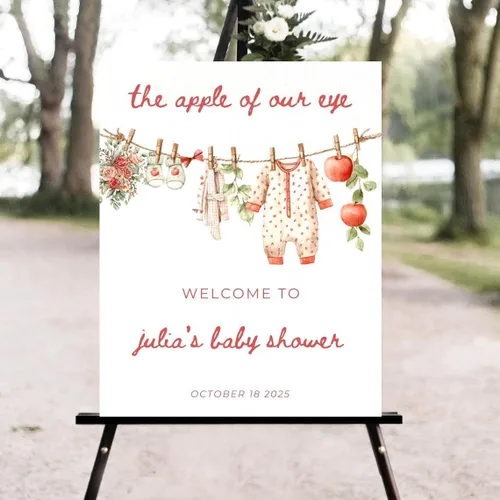 Vista 7 de Letrero de bienvenida personalizado para baby shower, póster personalizado para fiesta de baby shower, decoraciones de anuncio de niño o niña