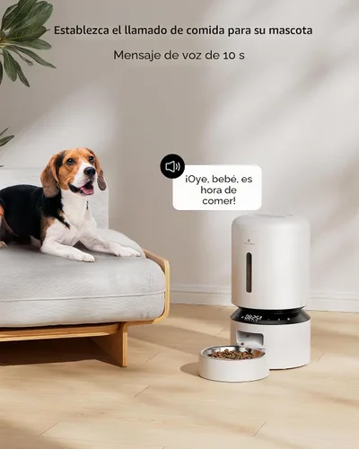 Vista 4 de PETLIBRO - Comedero automático para gatos, dispensador de comida para perros con preservación de frescura, comederos programables para mascotas