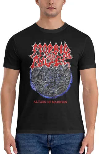 Vista 3 de PEYDEN Morbid Angel T Shirt Men Summer Fashion Breathable Cotton Round Neckline Shirt Sports Fitness Short Sleeve Tees