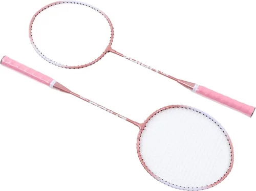 Vista 6 de Raqueta de bádminton, marco en forma de T, agarre antideslizante, raqueta profesional para principiantes, estudiantes, entrenamiento, escuela