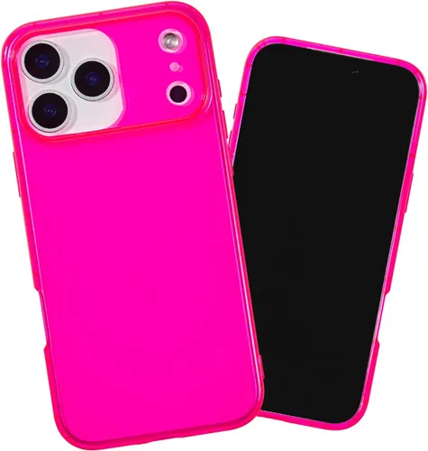 Vista 48 de SteepLab Neon Highlighter - Funda para iPhone 12 Pro Max, funda Grippy Jelly con bolsillos protectores de aire (amarillo neón llamativo)