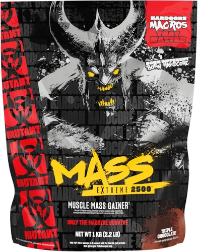 Vista 23 de Mutant Mass Proteína en polvo de ganancia de masa de peso, proteína en polvo alta en calorías para ganancia de masa, galletas y crema, 5 libras