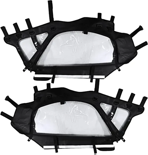 Vista 3 de UTV - Juego de recinto de puerta superior suave negro para compatible con Can Am Maverick X3 2-Seat 2017-2023