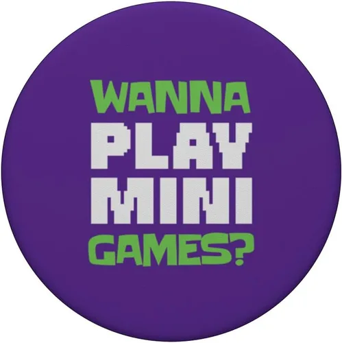 Vista 3 de Wanna Play Mini Games? Retro Arcade Gamer Monkey PopSockets Adhesive PopGrip