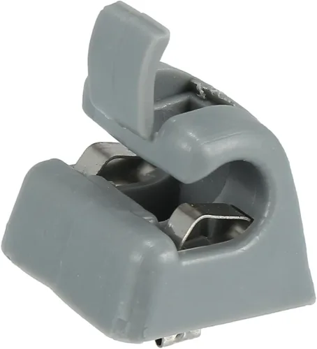 Vista 6 de X AUTOHAUX Retenedor plástico del soporte del clip del gancho de la visera del sol del coche gris 126-810-00-12-8412 para Mercedes Benz W123 W124