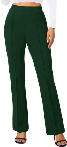 Vista 25 de Urban CoCo Pantalones de trabajo elásticos con corte de bota, pantalones de yoga pequeños para oficina casual