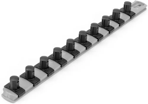 Vista 27 de TEKTON - Llave de tubo de 1/2 pulgada x riel de 33 cm con 10 clips (negro) OSR22210 Fabricado en EE. UU