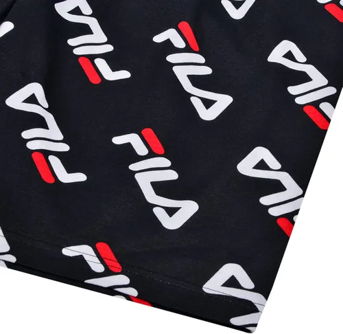 Vista 2 de Fila Pantalones cortos de gimnasio grandes y altos para hombre, pantalones cortos deportivos de jersey para hombre, pantalones cortos de gimnasio