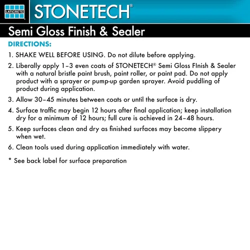 Vista 6 de STONETECH Acabado semibrillante y sellador, botella de 1 cuarto de galón/32 oz (32.0 fl oz)