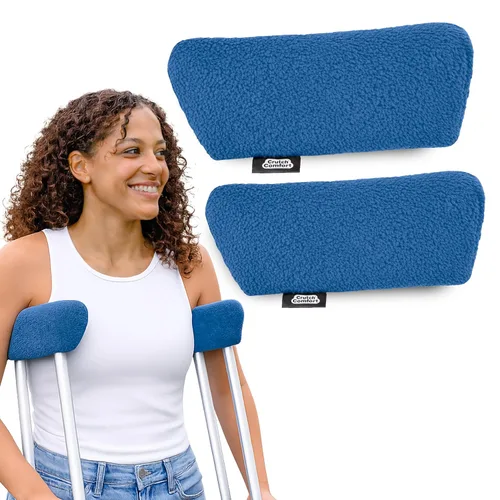 Vista 10 de Almohadillas universales para muletas, Negro clásico, 1