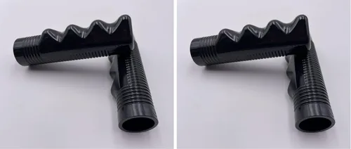 Vista 7 de Finger Groove Nub - Puños acanalados clásicos antideslizantes para barra de mango de 1 pulgada, 1 par