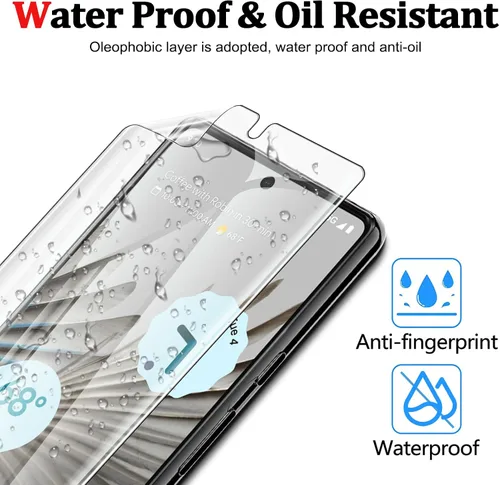 Vista 3 de Paquete de 3 protectores de pantalla para Google Pixel 7 Pro, protector de pantalla de TPU suave (no vidrio), antiarañazos, alta definición, sin