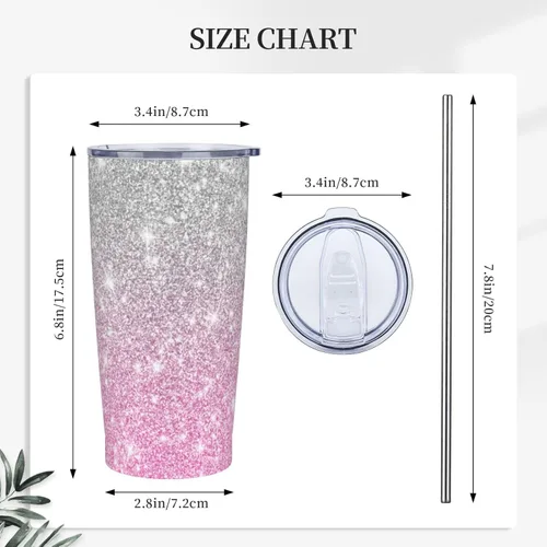 Vista 4 de Vaso personalizado con imagen con tapa y pajita, taza personalizada de 20 onzas, taza de café con texto y foto, taza personalizada de acero 4 Foto
