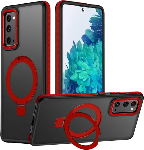 Vista 75 de Funda para Samsung Galaxy S24 Plus, soporte de anillo magnético ajustable [compatible con Magsafe], [protección a prueba de golpes de grado militar]
