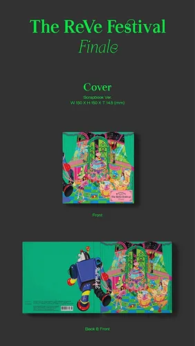 Vista 2 de K-POP Red Velvet - The Reve Festival Finale, Scrapbook Cover incl. CD, 56pg Photobook, Photocard, Folded Poster, Extra Photocards Set