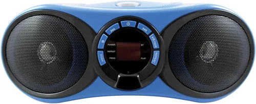 Vista 2 de HamiltonBuhl Boombox reproductor multimedia CD/FM con receptor Bluetooth(R), azul (HB-100BT2)