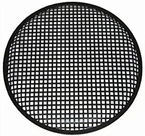 Vista 3 de Cubierta protectora universal de metal para altavoz de audio para automóvil de 15 pulgadas y 15 pulgadas con clips y tornillos..