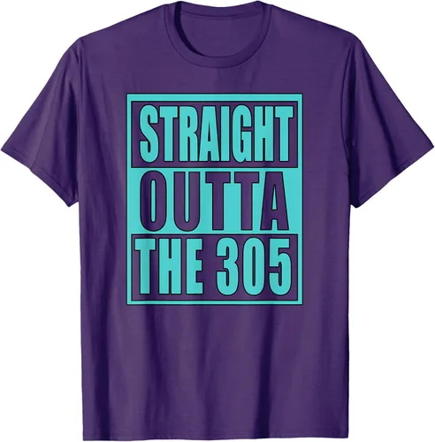 Vista 22 de Miami Straight Outta The 305 Funny South Florida Fan - Camiseta
