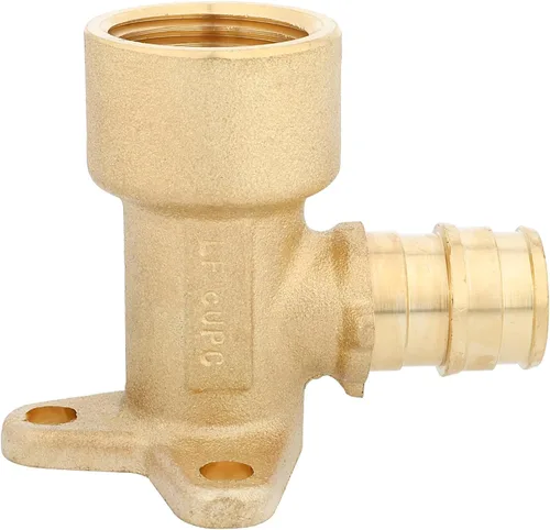 Vista 3 de PEX A Accesorios de latón de expansión, 1/2 "x 1/2" NPT hembra PEX-A Codo de oreja solo para tubos Pex-a (ASTM F1960)-2P