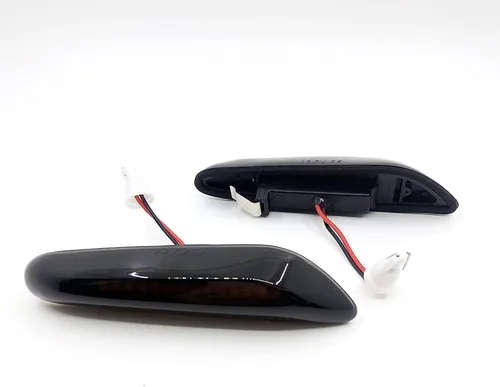 Vista 3 de Xinctai 2 unids lente humo ámbar LED marcador lateral luz intermitente lámpara para BMW E60 E61 E90 E91 E92 E93 E81 E82 E88 E46 E83 E84 1/3/5/X3/X1